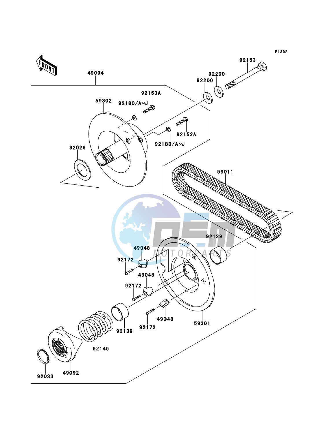 Driven Converter/Drive Belt