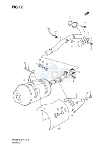 RV125 (E19) VanVan drawing MUFFLER