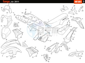 TANGO-250CC-4T-BLACK drawing COWLING