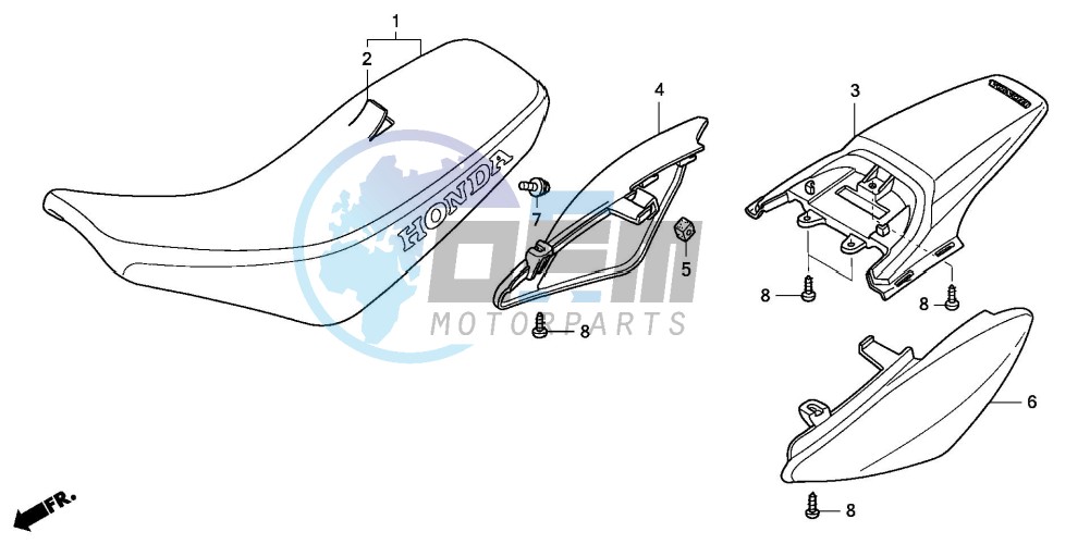 SEAT/REAR FENDER