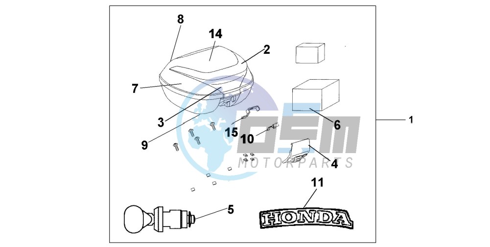 TOP BOX 35 L MAX GRAY METALLIC