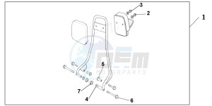 CB250 TWO FIFTY drawing BACKREST