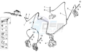 Norge 1200 IE 8V Polizia Stradale drawing ABS Brake system