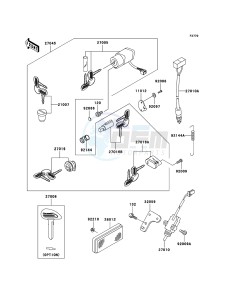 ELIMINATOR 125 BN125A6F GB XX (EU ME A(FRICA) drawing Ignition Switch