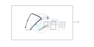 CBR600RR9 U / MME drawing WINDSCREEN