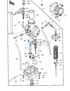 KDX 250 A [KDX250] (A1) [KDX250] drawing CARBURETOR