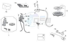 Tuono V4 1100 RR (USA-CND) USA-CND drawing Lock hardware kit