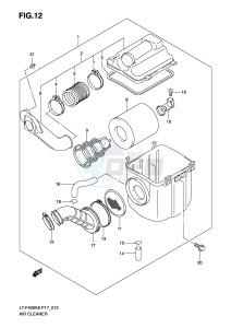 LT-F400 (P17) drawing AIR CLEANER (MODEL K8 K9)