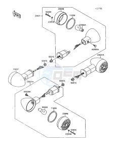 VN 1500 A [VULCAN 1500] (A10-A13) [VULCAN 1500] drawing TURN SIGNALS