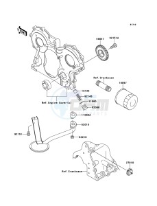 MULE 4010 DIESEL 4x4 KAF950FCF EU drawing Oil Pump