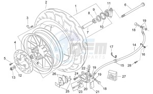 Mojito 125 e3 drawing Front wheel