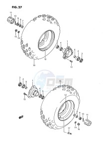 LT80 (P3) drawing FRONT WHEEL