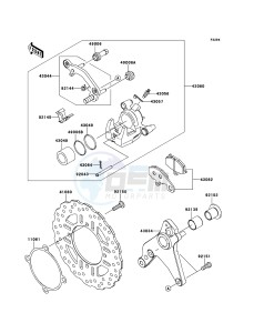 Z1000 ZR1000DBF FR GB XX (EU ME A(FRICA) drawing Rear Brake