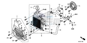 SH125ADSE SH125ADS UK - (E) drawing RADIATOR