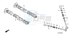 CB600F39 F / CMF ST drawing CAMSHAFT/VALVE