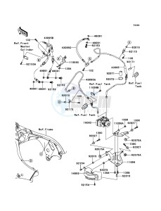 NINJA_ZX-10R_ABS ZX1000KBF FR GB XX (EU ME A(FRICA) drawing Brake Piping