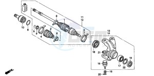 TRX300FW FOURTRAX 300 4X4 drawing KNUCKLE (4WD)