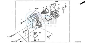 GL18009 Europe Direct - (ED / AB NAV) drawing WATER PUMP