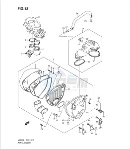 VL800 drawing AIR CLEANER