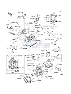 KVF 750 E [BRUTE FORCE 750 4X4I NRA OUTDOORS] (E8F-E9FA) E8F drawing CYLINDER HEAD