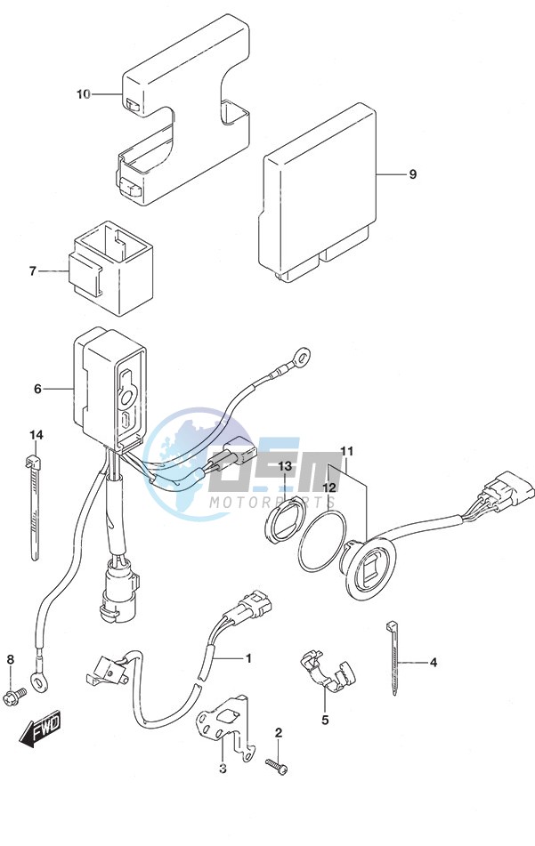 PTT Switch/Engine Control Unit High Thrust