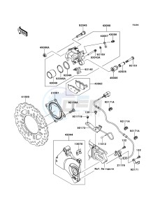 Z750R ABS ZR750PBF FR GB XX (EU ME A(FRICA) drawing Rear Brake