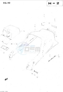 GSX500E (E39) drawing SEAT TAIL COVER (GSX500EE)