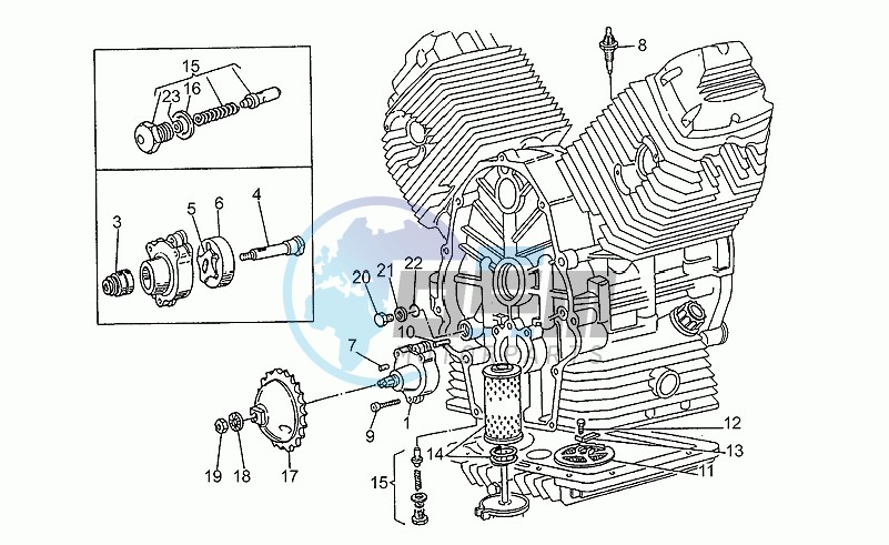 Oil pump assy.