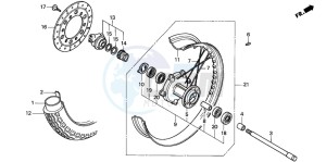 CMX250C REBEL drawing FRONT WHEEL