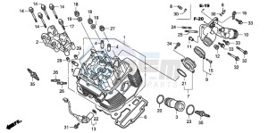 VTX1800C drawing FRONT CYLINDER HEAD