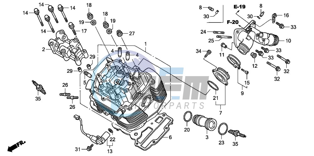 FRONT CYLINDER HEAD