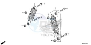 TRX420TM1G TRX500FA Europe Direct - (ED) drawing FRONT CUSHION