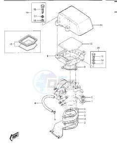 JS 440 A [JS440] (A11-A14) [JS440] drawing CARBURETOR BRACKETS_FLAME ARRESTER