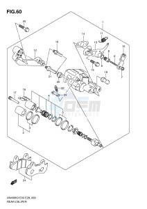 AN400 (E3-E28) Burgman drawing REAR CALIPER