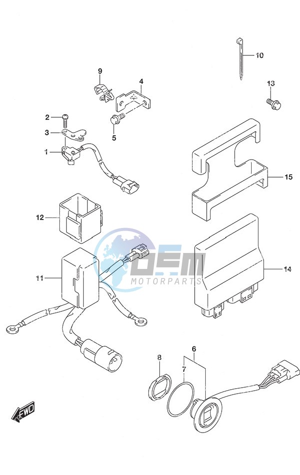 PTT Switch/Engine Control Unit