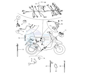 BW'S 50 drawing WIRING HARNESS