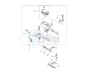 YQ AEROX 50 drawing REAR MASTER CYLINDER 3C6T