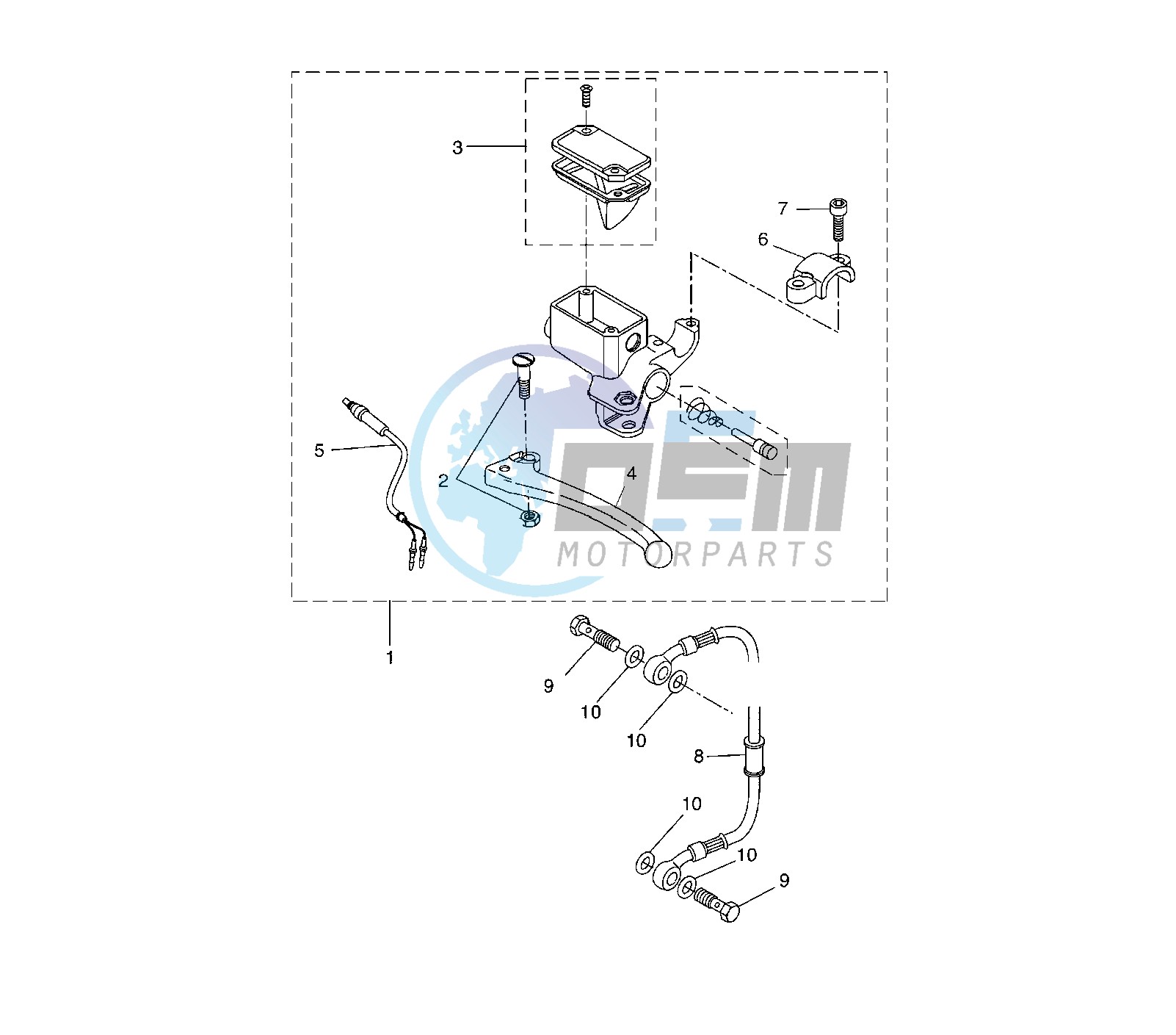 REAR MASTER CYLINDER 3C6T