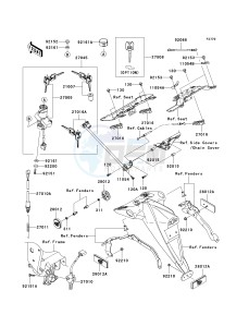 ZR 1000 B [Z1000] (7F-8F) B7F drawing IGNITION SWITCH_LOCKS_REFLECTORS