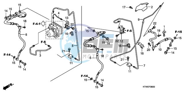 RR. BRAKE HOSE/BRAKE PIPE