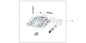 CBF1000TA France - (F / ABS CMF) drawing RR.CARRIER BASE