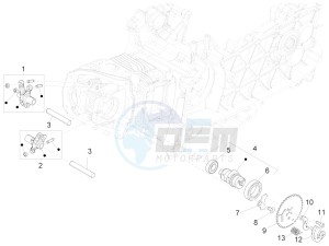 FLY 150 4T 3V IE (NAFTA) drawing Rocking levers support unit