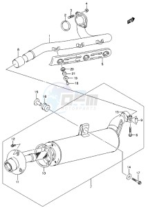 LT-Z400 drawing MUFFLER