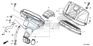 NC750DE Integra - NC750D Europe Direct - (ED) drawing AIR CLEANER