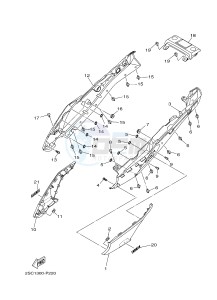 MT-09 TRACER MT09TRA TRACER 900 (2SCE) drawing SIDE COVER