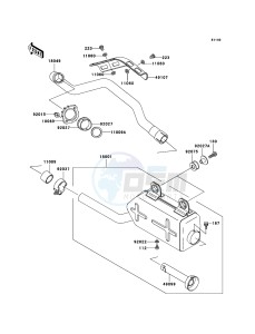 KLF250 KLF250A6F EU GB drawing Muffler(s)