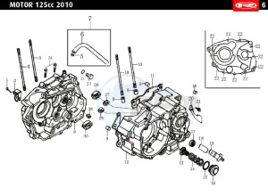 MARATHON-125-AC-SM-WHITE drawing CRANKCASE