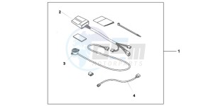 NSC50WHC drawing HONDA LOCK ALARM KIT