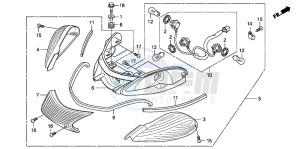 SH300R drawing REAR COMBINATION LIGHT