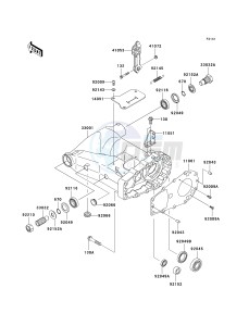 KVF 700 A [PRAIRIE 700 4X4] (A6F) A6F drawing SWINGARM